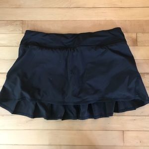 LuluLemon Black Running Skirt // Tennis Skirt
